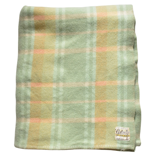 Green Galaxie Pure Wool Blanket DOUBLE