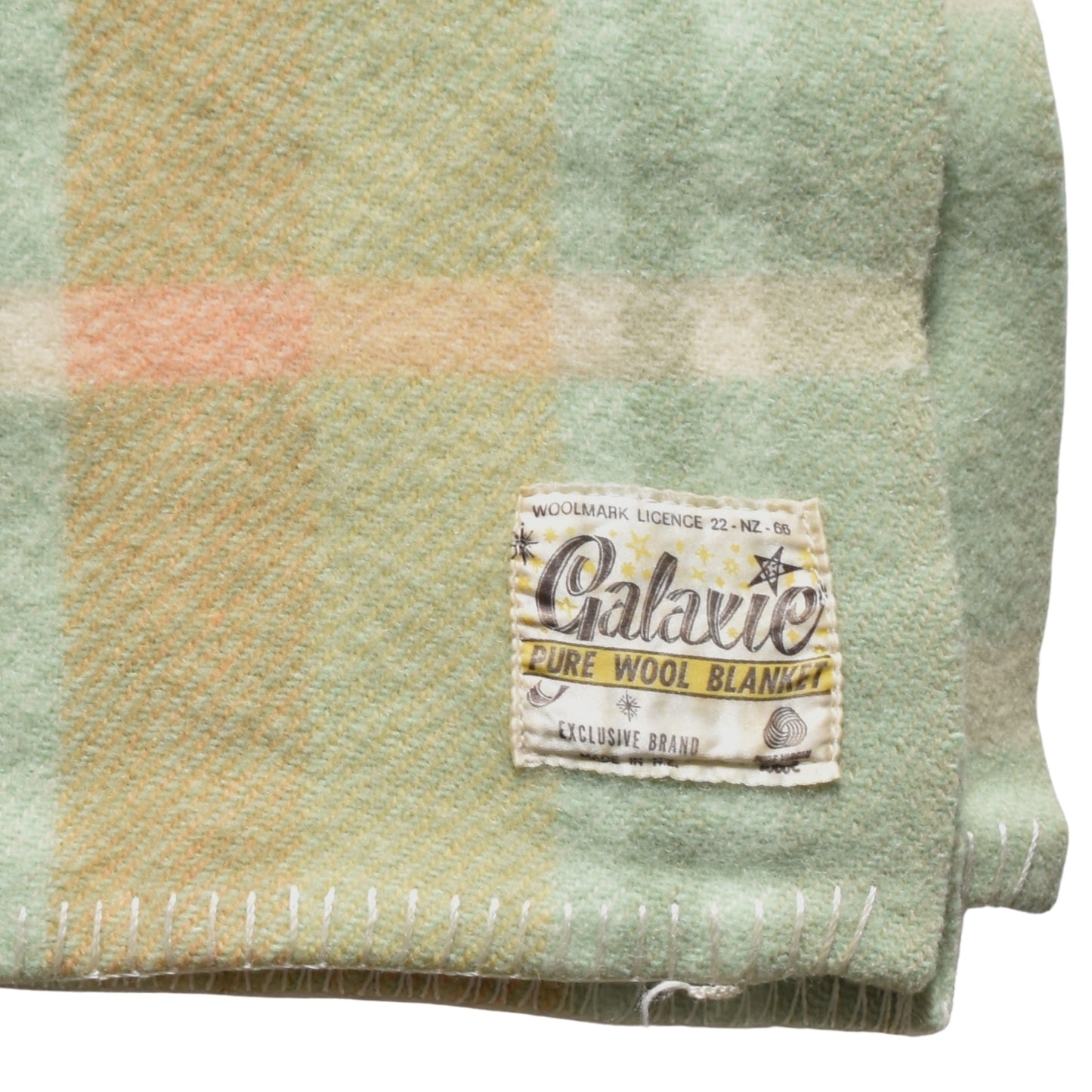 Green Galaxie Pure Wool Blanket DOUBLE