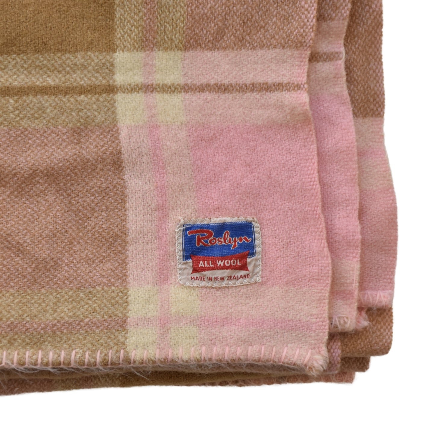 Roslyn Pink and Brown Blanket