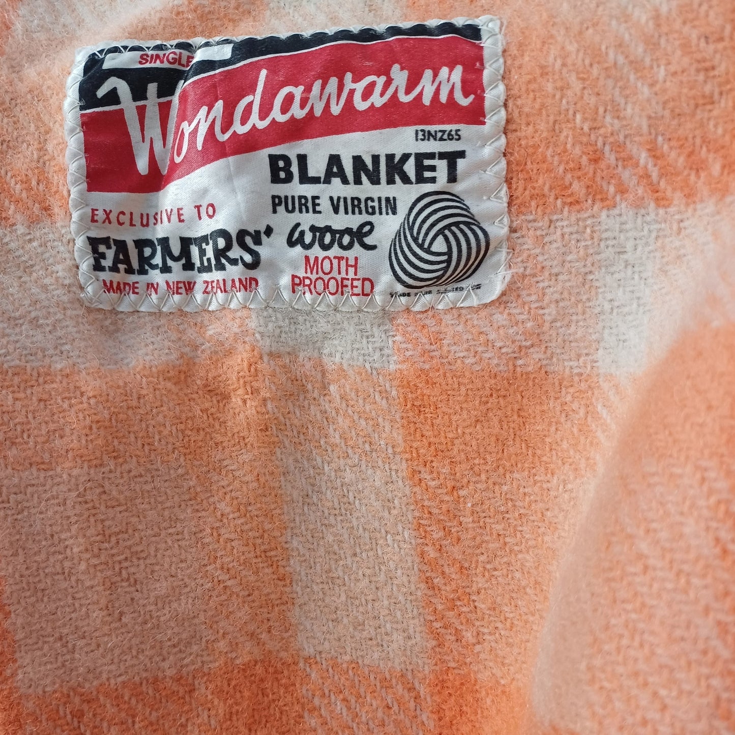 Wondawarm Orange Farmers Blanket